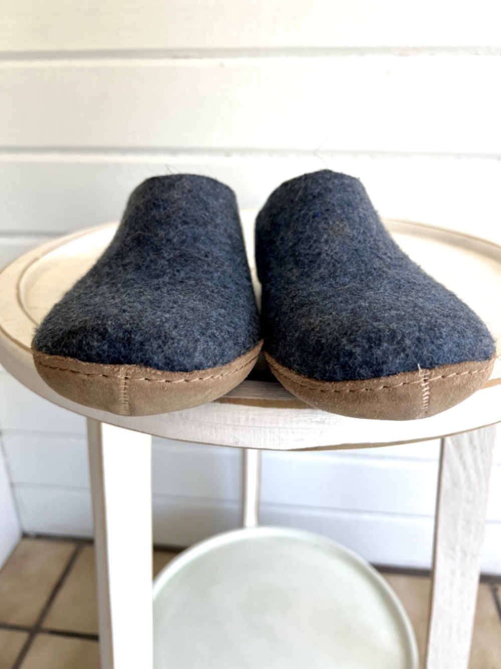 GLERUPS Wool Slip Ons in 'Denim' - 43/ 10 - Picture 9 of 11